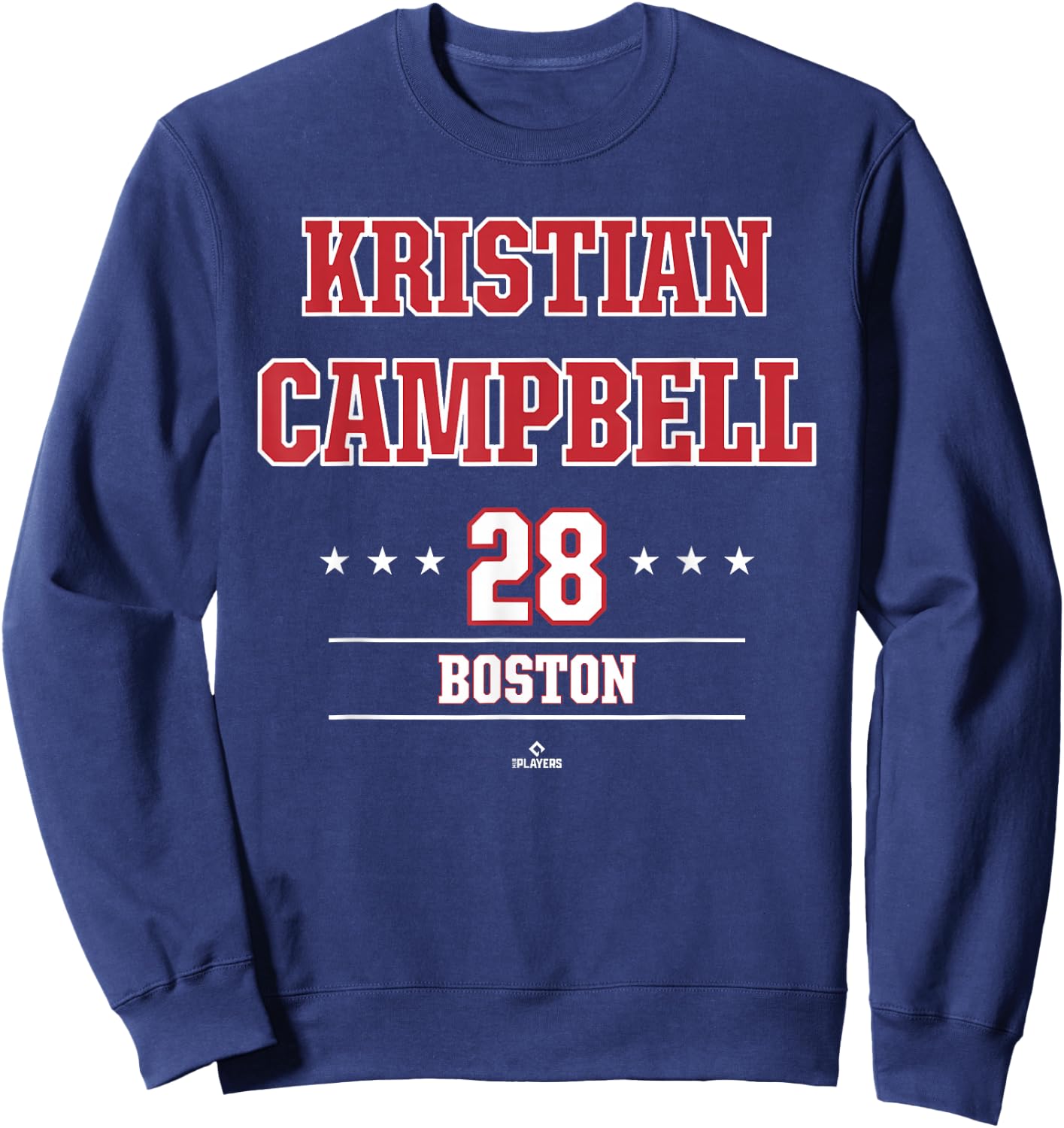Baseball Star Kristian Campbell Boston MLBPA Sweatshirt - Sweatshirt | Navy