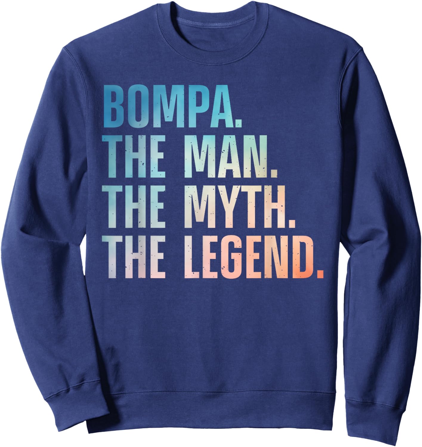 Bompa Design For Grandpa Grandfather From Grandkids Bompa Sweatshirt - Sweatshirt | Navy