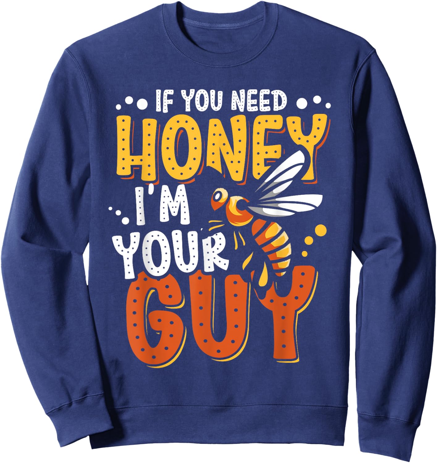 Funny Beekeeper Gifts Beehive Honey Farmer Bee Apiarists Sweatshirt - Sweatshirt | Navy