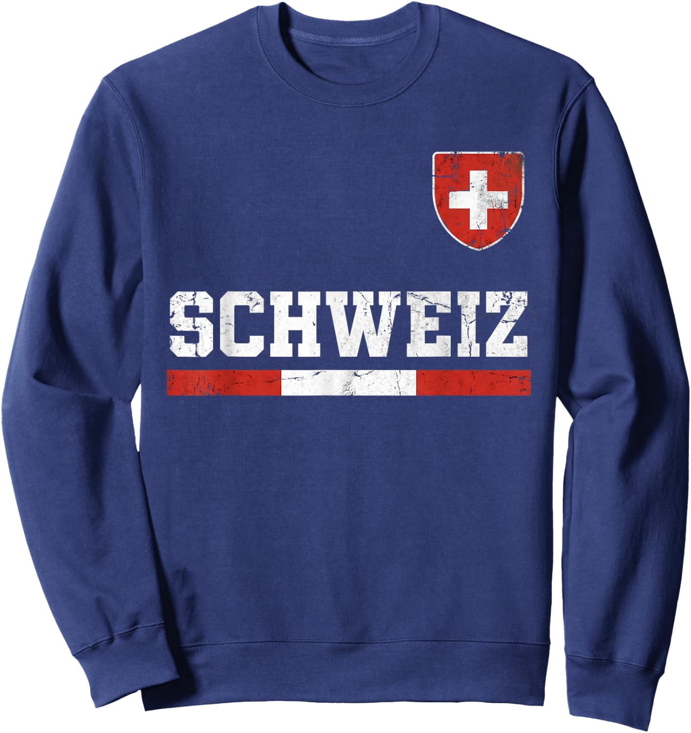 Switzerland Schweiz Suisse Swiss Schweizer Jersey Sweatshirt - Sweatshirt | Navy
