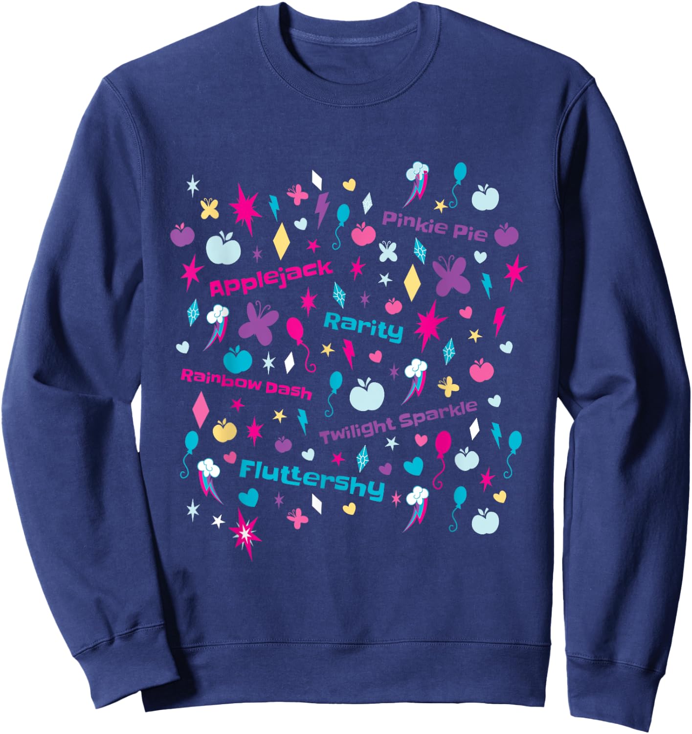 My Little Pony Cutie Marks Montage Sweatshirt - Sweatshirt | Navy