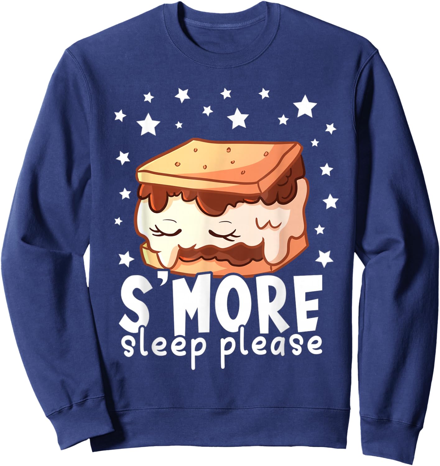 S'More Sleep I Marshmallow Pajamas for Boys Girls Camping Sweatshirt - Sweatshirt | Navy