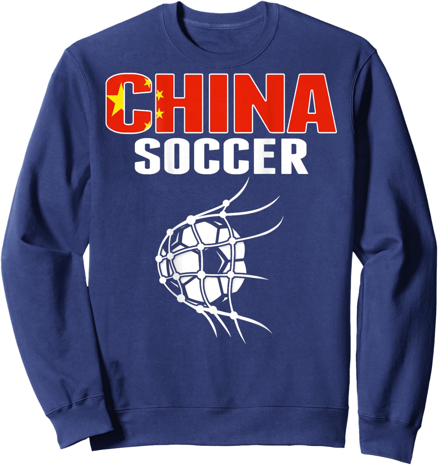 Proud China Soccer Fans Jersey Support Chinese Football Team Sweatshirt - Sweatshirt | Navy
