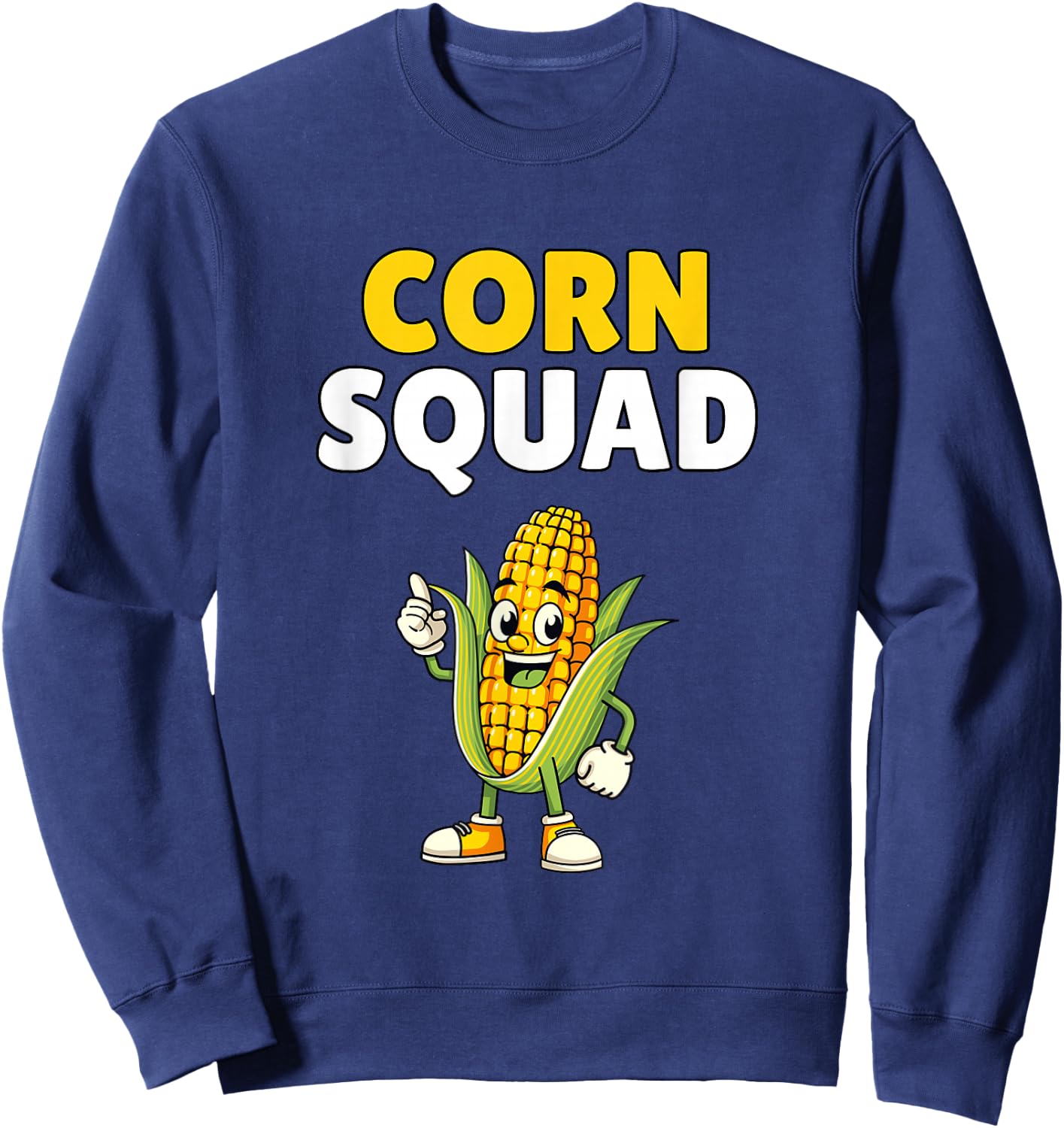 Corn Squad Shirt Funny Corn Lover Humor Sweatshirt - Sweatshirt | Navy