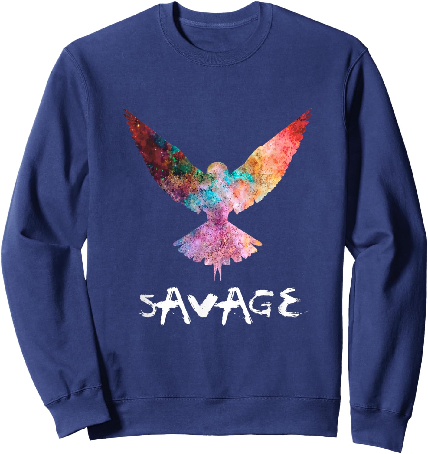Be a Maverick - Be a Savage - Bird in Flight Sweatshirt - Sweatshirt | Navy