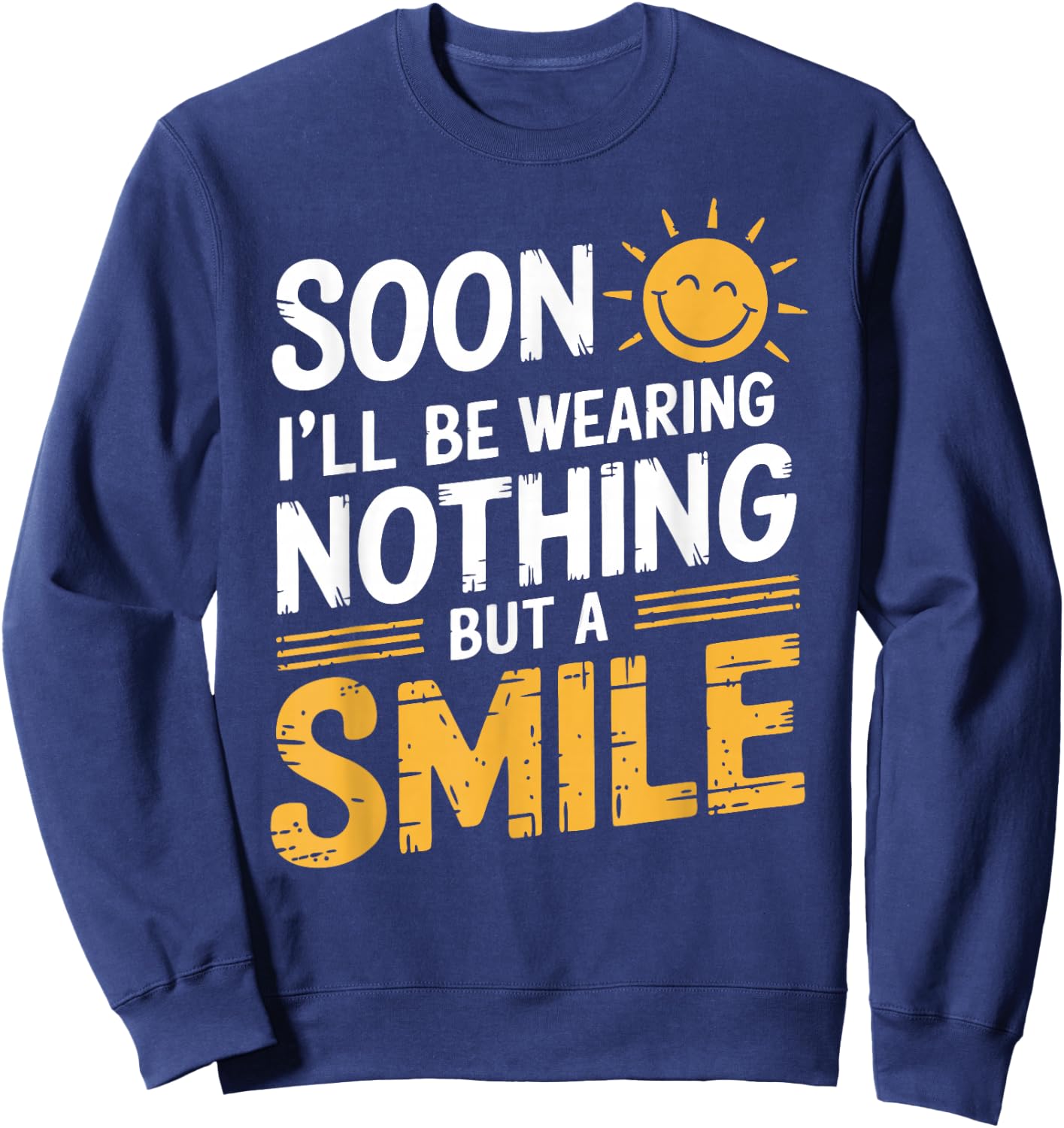 Nudist Nudism Naked Nudist Camp Naturist Sweatshirt - Sweatshirt | Navy