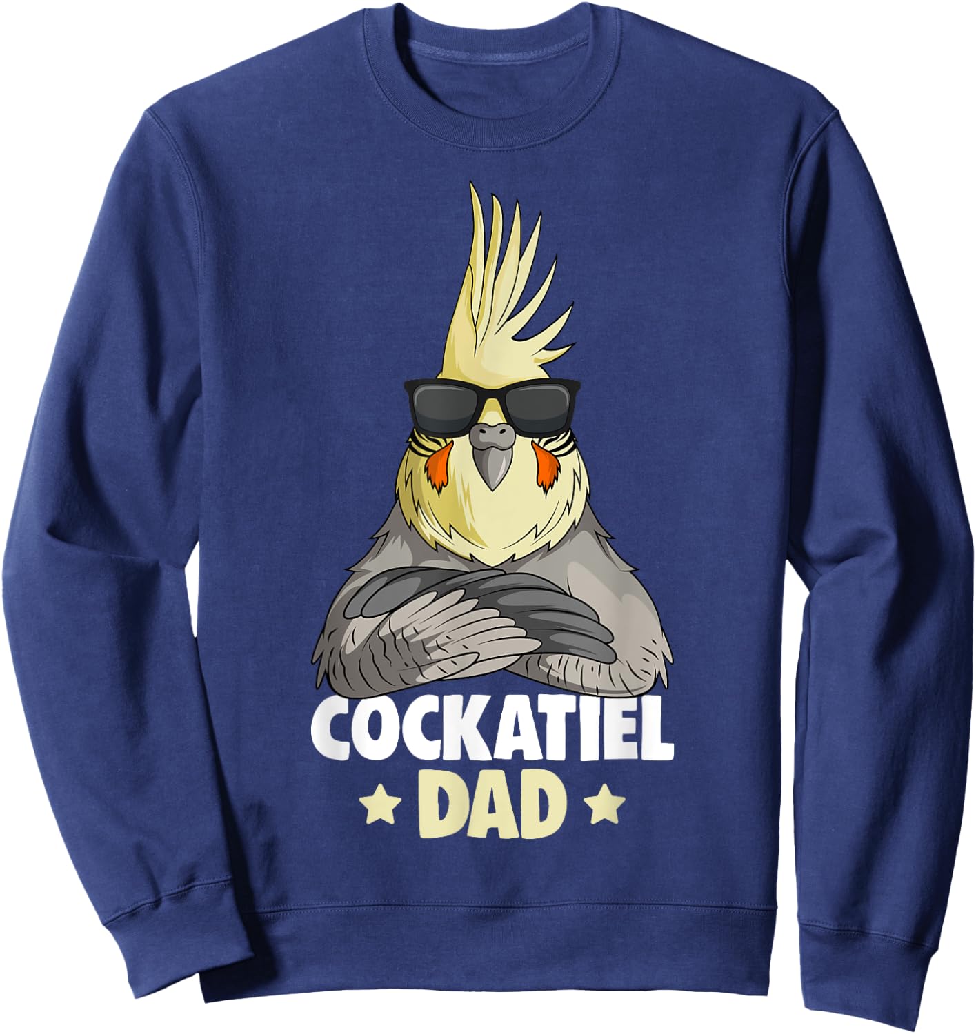 Cockatiel Dad Bird Sweatshirt - Sweatshirt | Navy