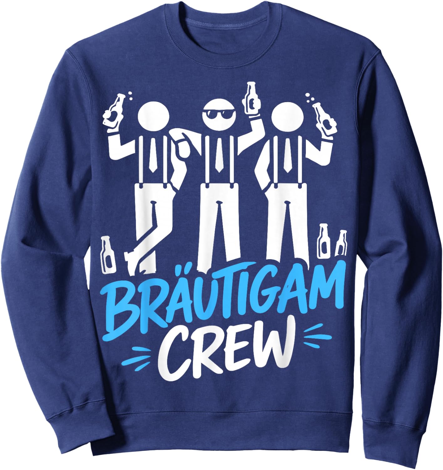 JGA Männer Junggesellenabschied Herren poltern JGA Sweatshirt - Sweatshirt | Navy