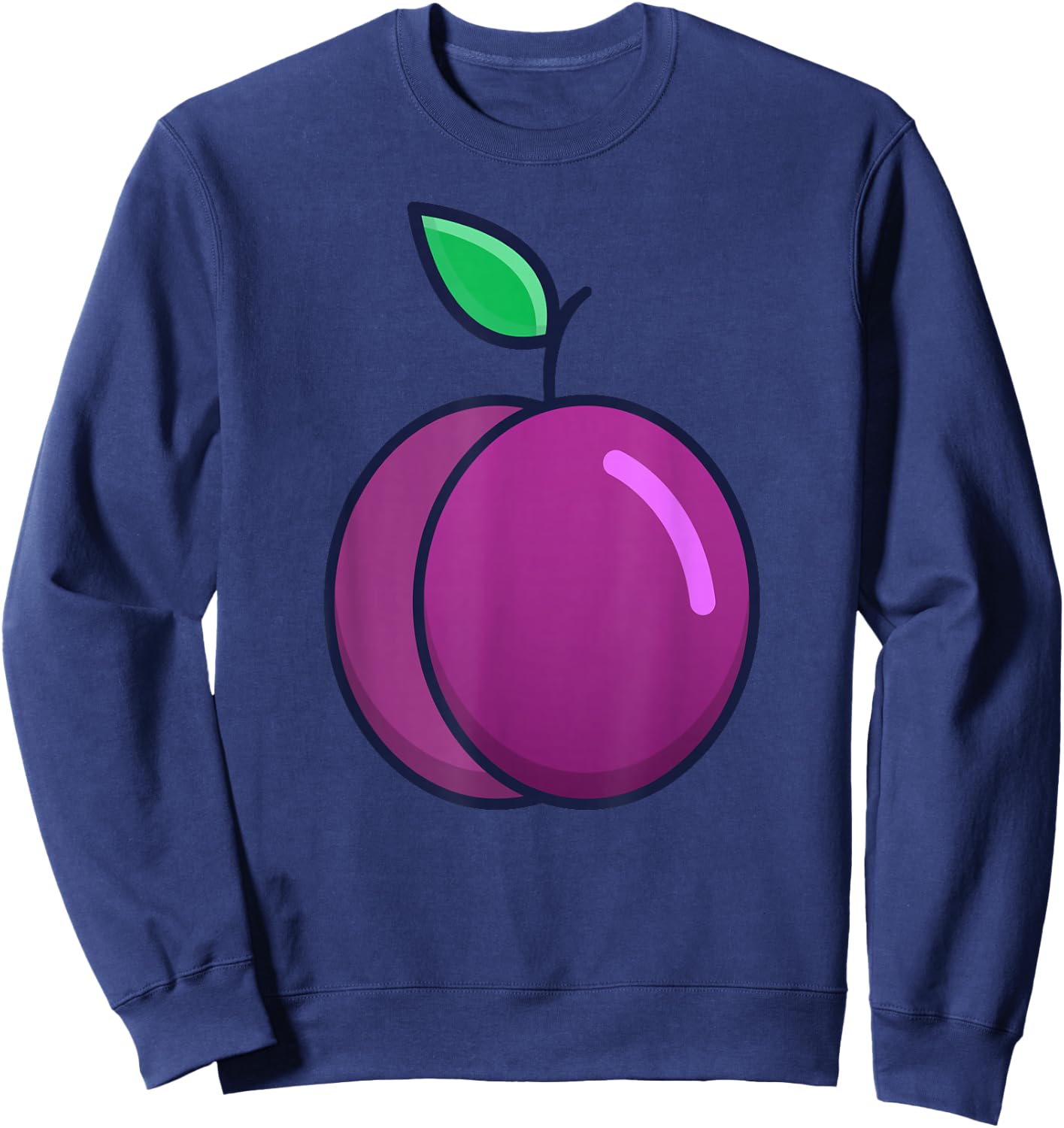 Plum Costume Fancy Dress Fruit Costume Plum , purple Sweatshirt - Sweatshirt | Navy