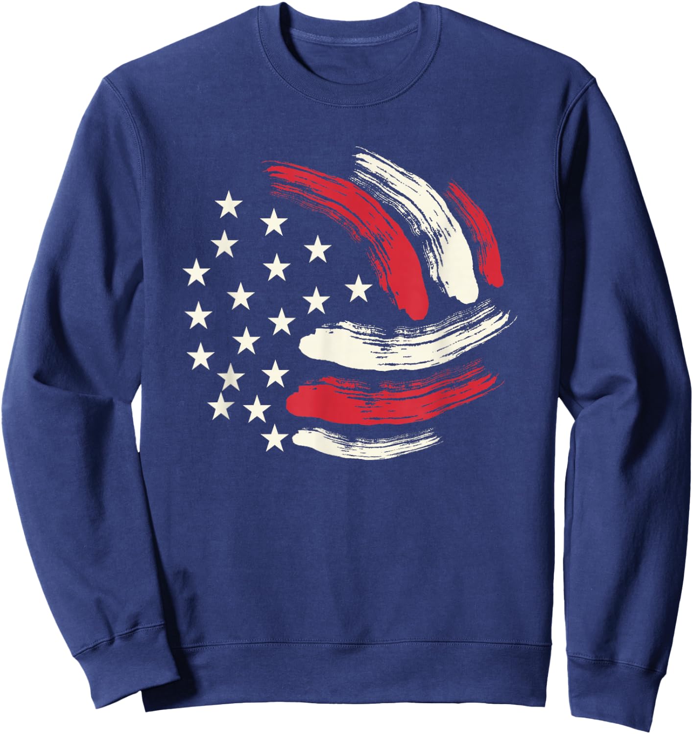 Patriotic Volleyball Gift Volleyball Team American Flag Sweatshirt - Sweatshirt | Navy