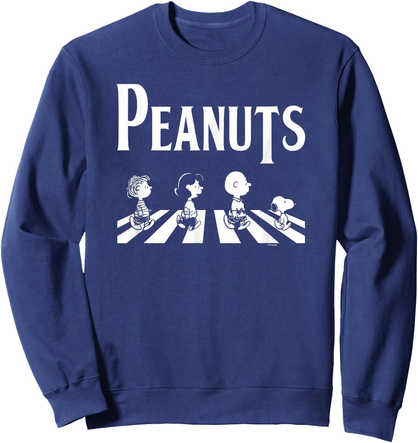 Peanuts - Crossing Road , black Sweatshirt - Sweatshirt | Navy