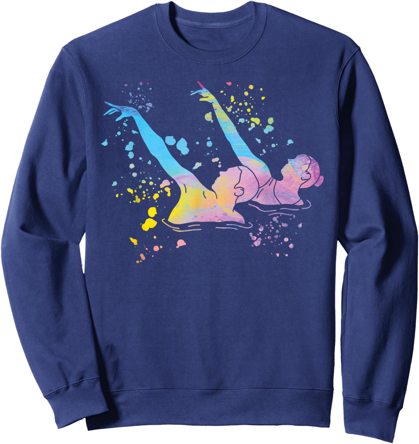 Colorsplash Team Artistic Swim , Black, S Sweatshirt - Sweatshirt | Navy