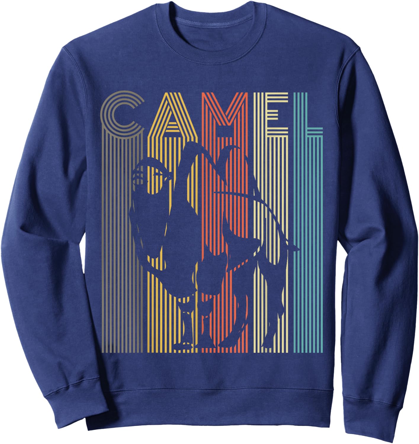 Vintage Camel Retro Camel Shirt Women Men Children , black Sweatshirt - Sweatshirt | Navy