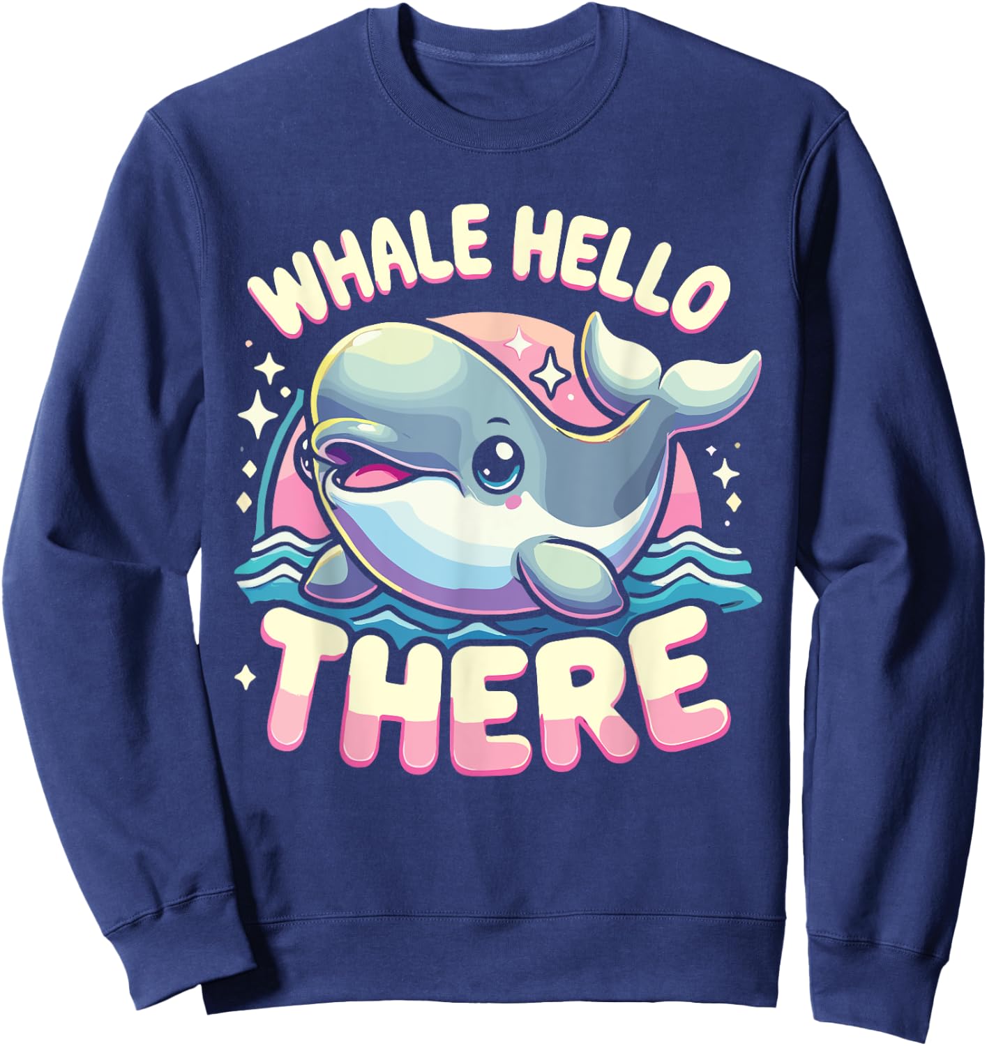 Beluga Whale Whale Hello There Sweatshirt - Sweatshirt | Navy