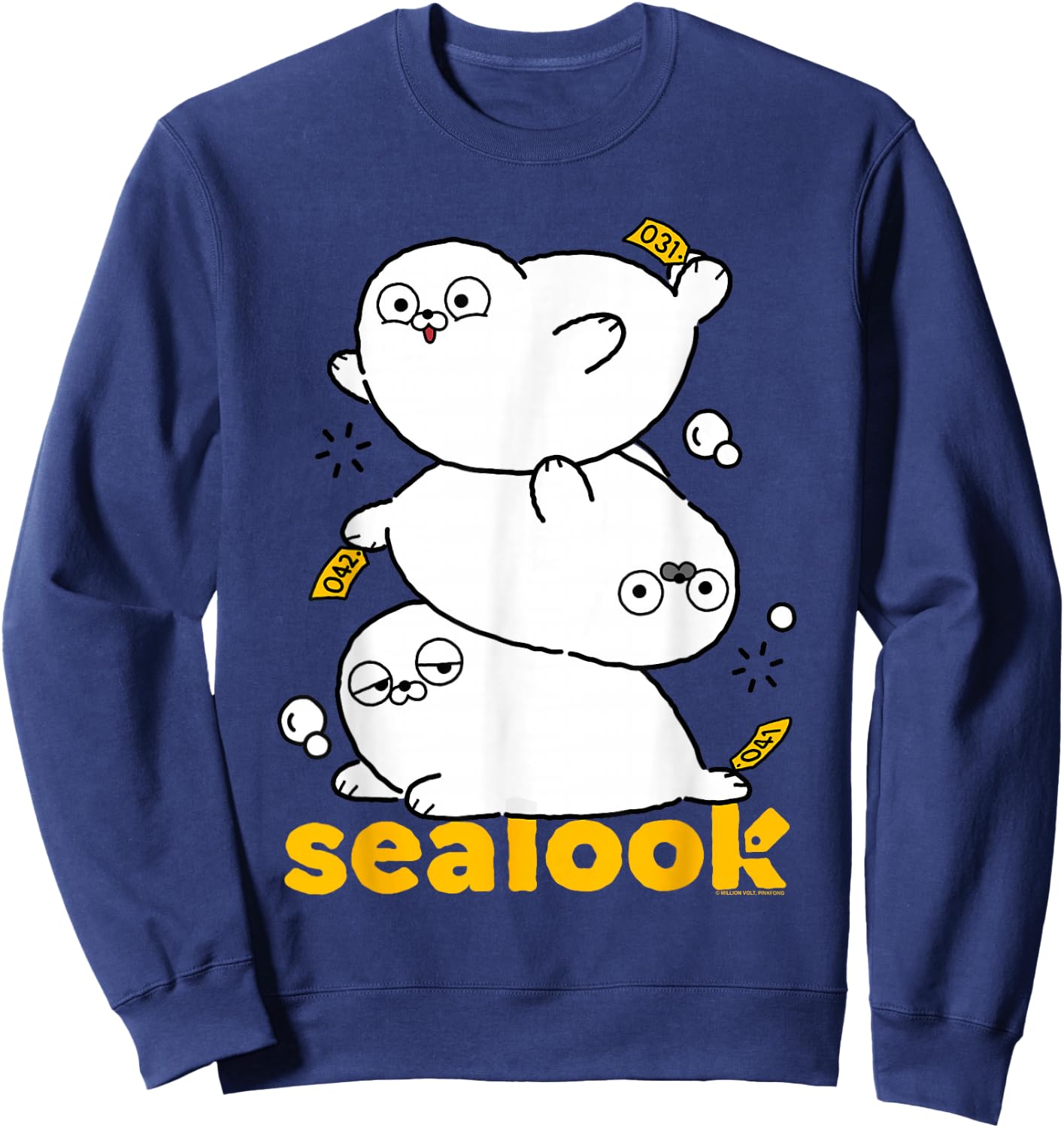 Sealook Stacked Seals Sweatshirt - Sweatshirt | Navy