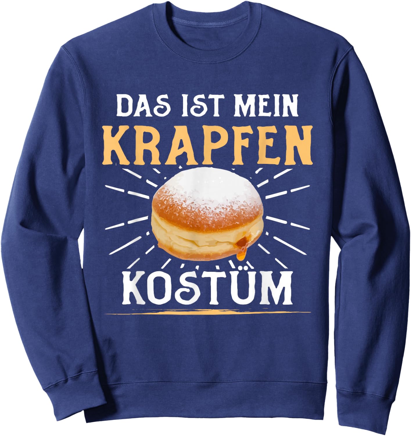 Das Ist Mein Krapfen Fancy Dress , black Sweatshirt - Sweatshirt | Navy