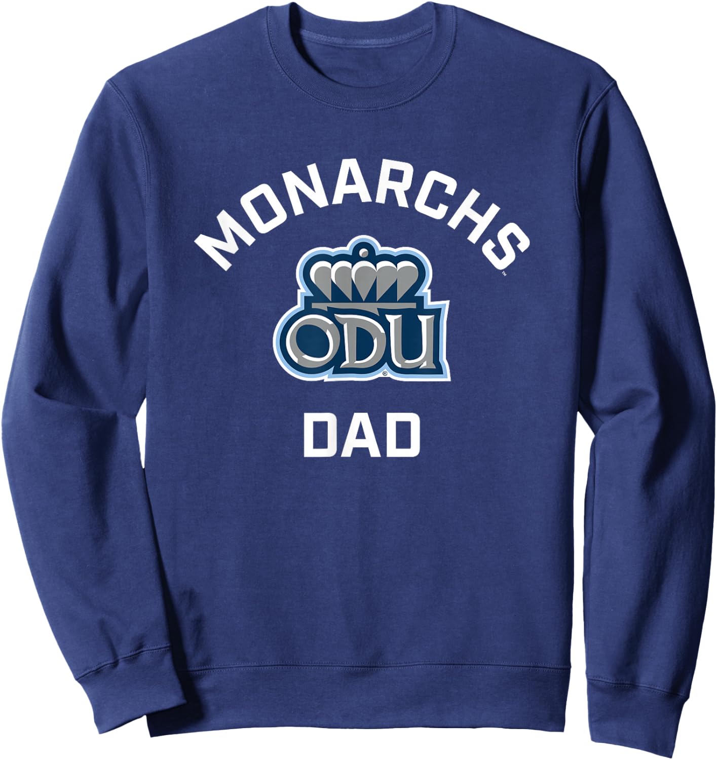 Campus Lab Old Dominion University ODU Monarchs Arched Dad - Blue, Small, Short Sleeve, , Classic Fit, 100% Polyester, -Adults/Kids, College-Team-Logo Sweatshirt - Sweatshirt | Navy