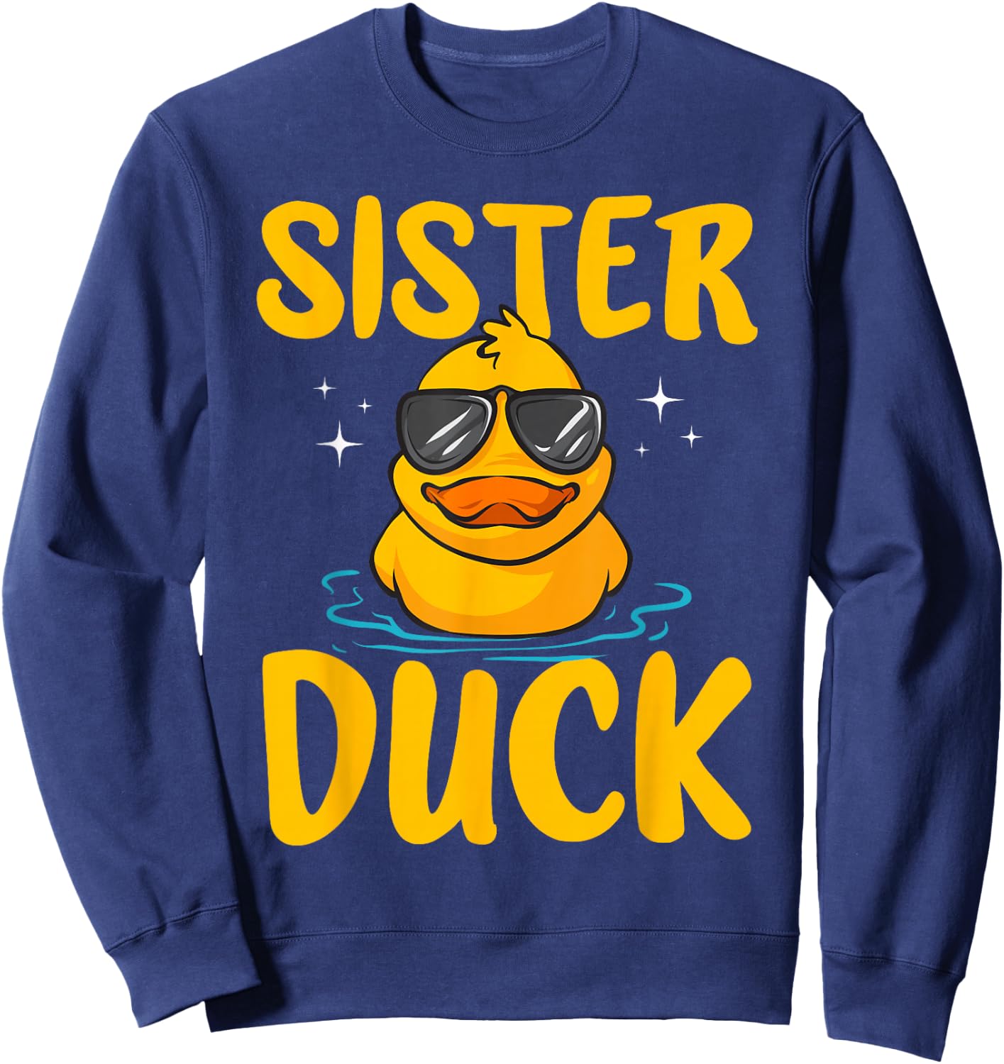 Rubber Duckies Sister Duck Rubber Duck Sweatshirt - Sweatshirt | Navy