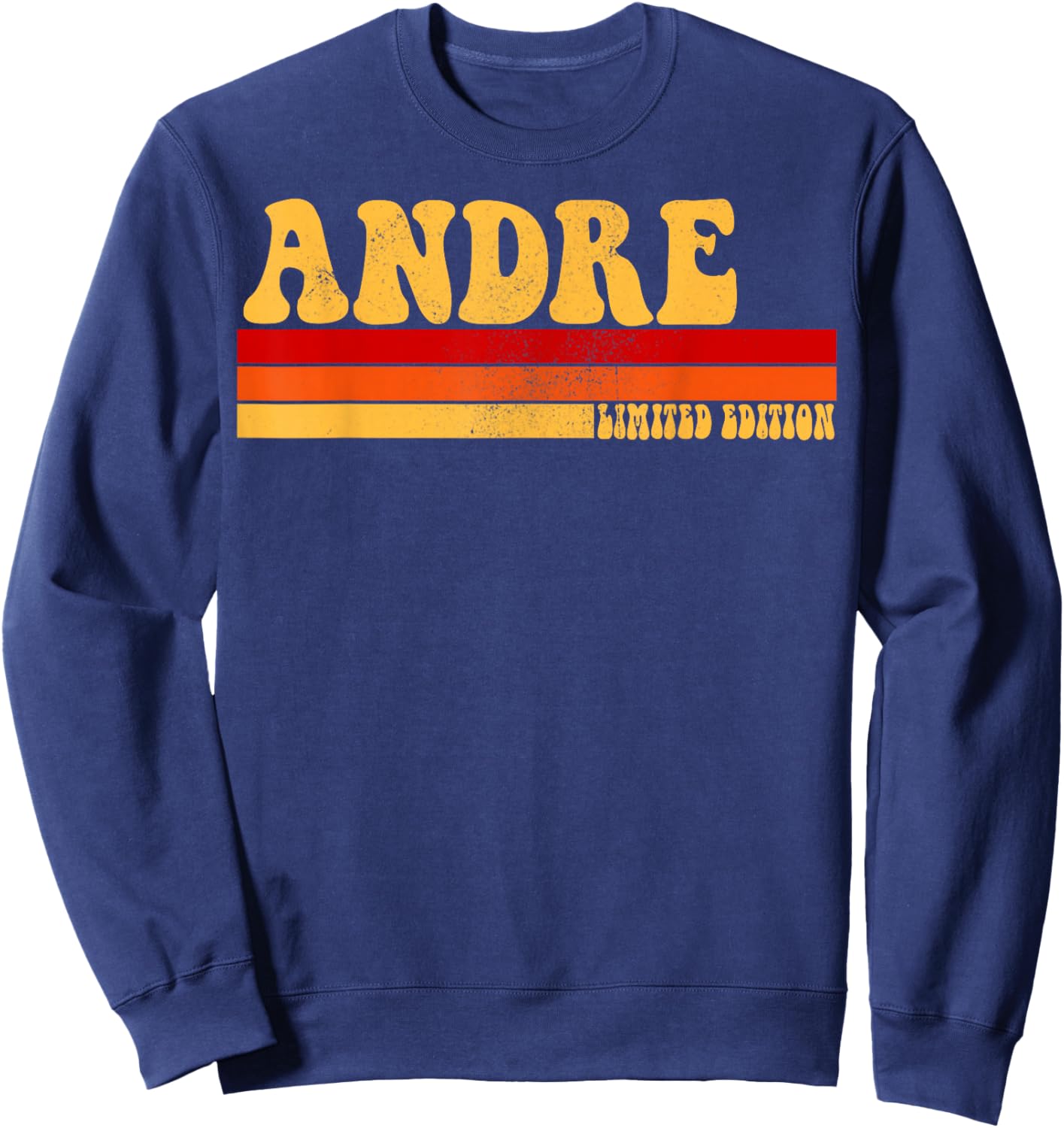 ANDRE Name Personalized Idea Men Retro Vintage ANDRE Sweatshirt - Sweatshirt | Navy