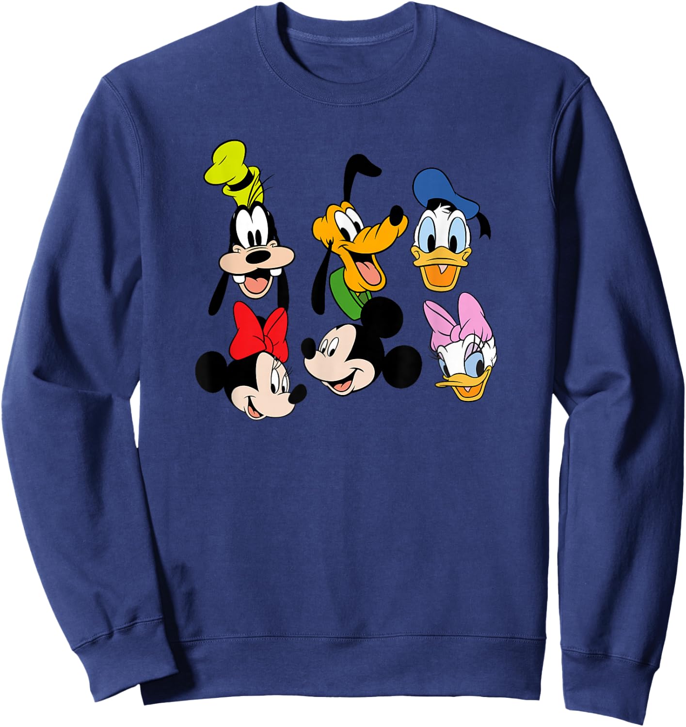 Disney Mickey And Friends Sensational Six Friends Group Sweatshirt - Sweatshirt | Navy
