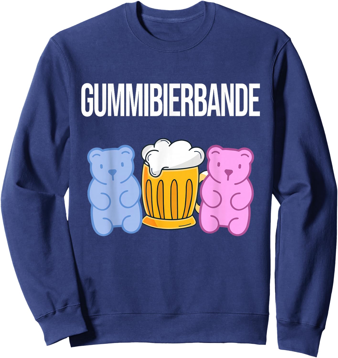 Gummibierbande - lustiges Sauf Party Urlaub Malle Gruppen Sweatshirt - Sweatshirt | Navy