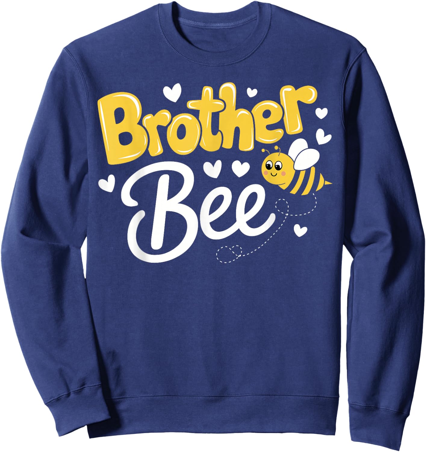 Brother Bee Family Matching Beekeeper Sweet Bee and Brother Sweatshirt - Sweatshirt | Navy