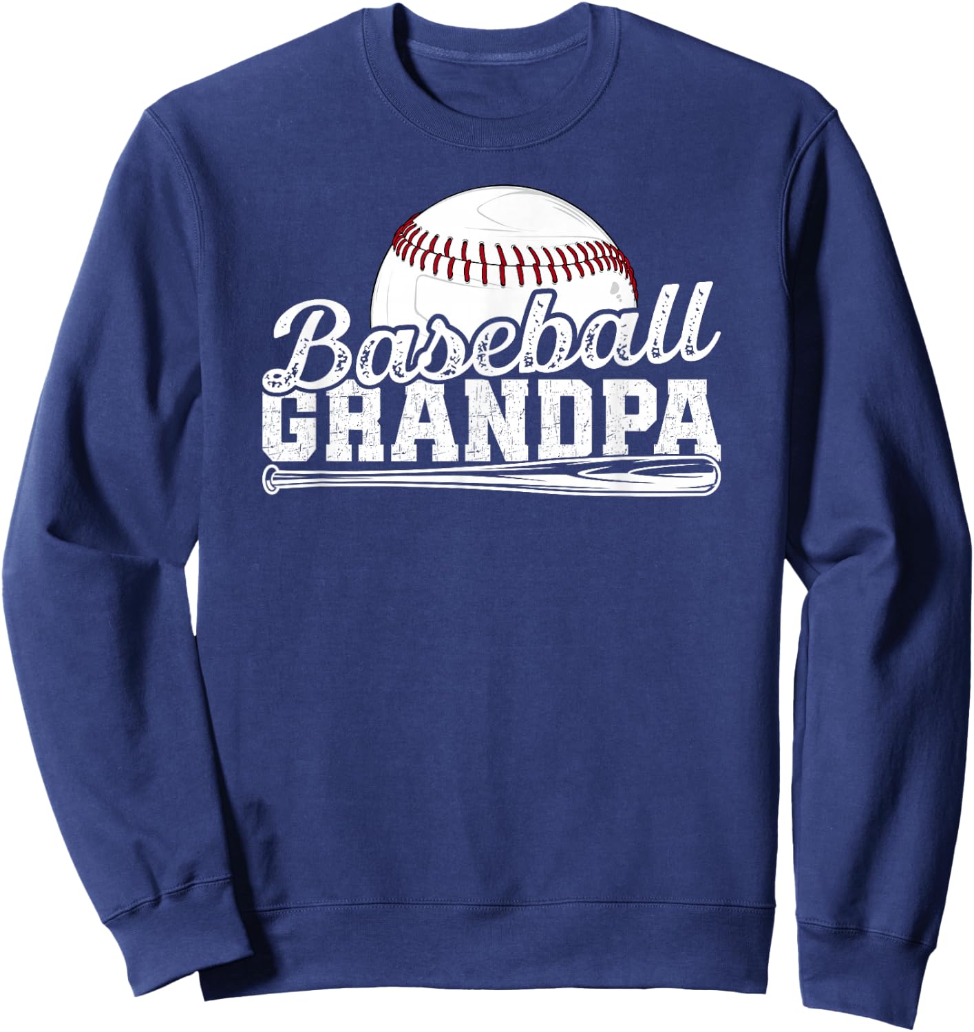 Baseball Grandpa Of A Baseball Player Grandpa Sweatshirt - Sweatshirt | Navy