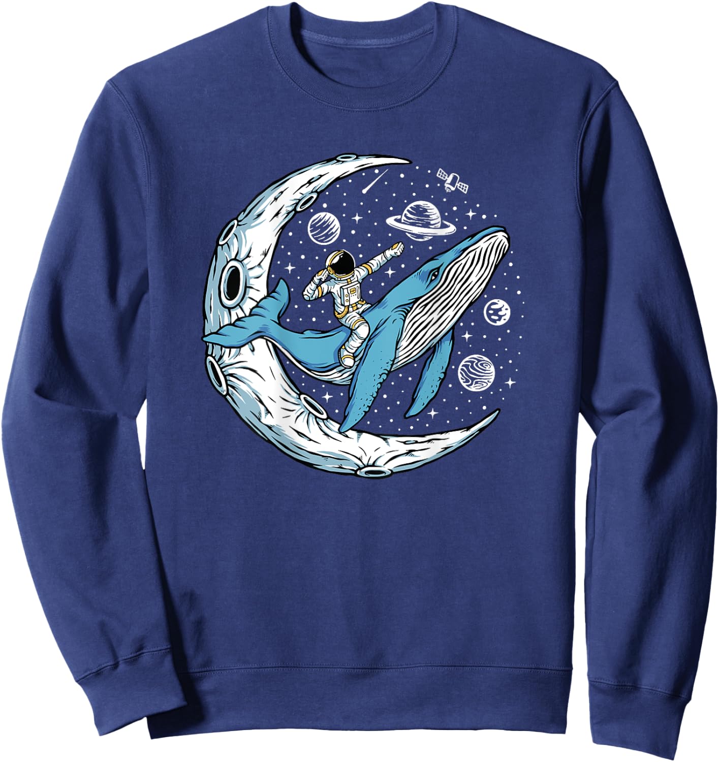 Men's with Back Print Sweatshirt - Sweatshirt | Navy