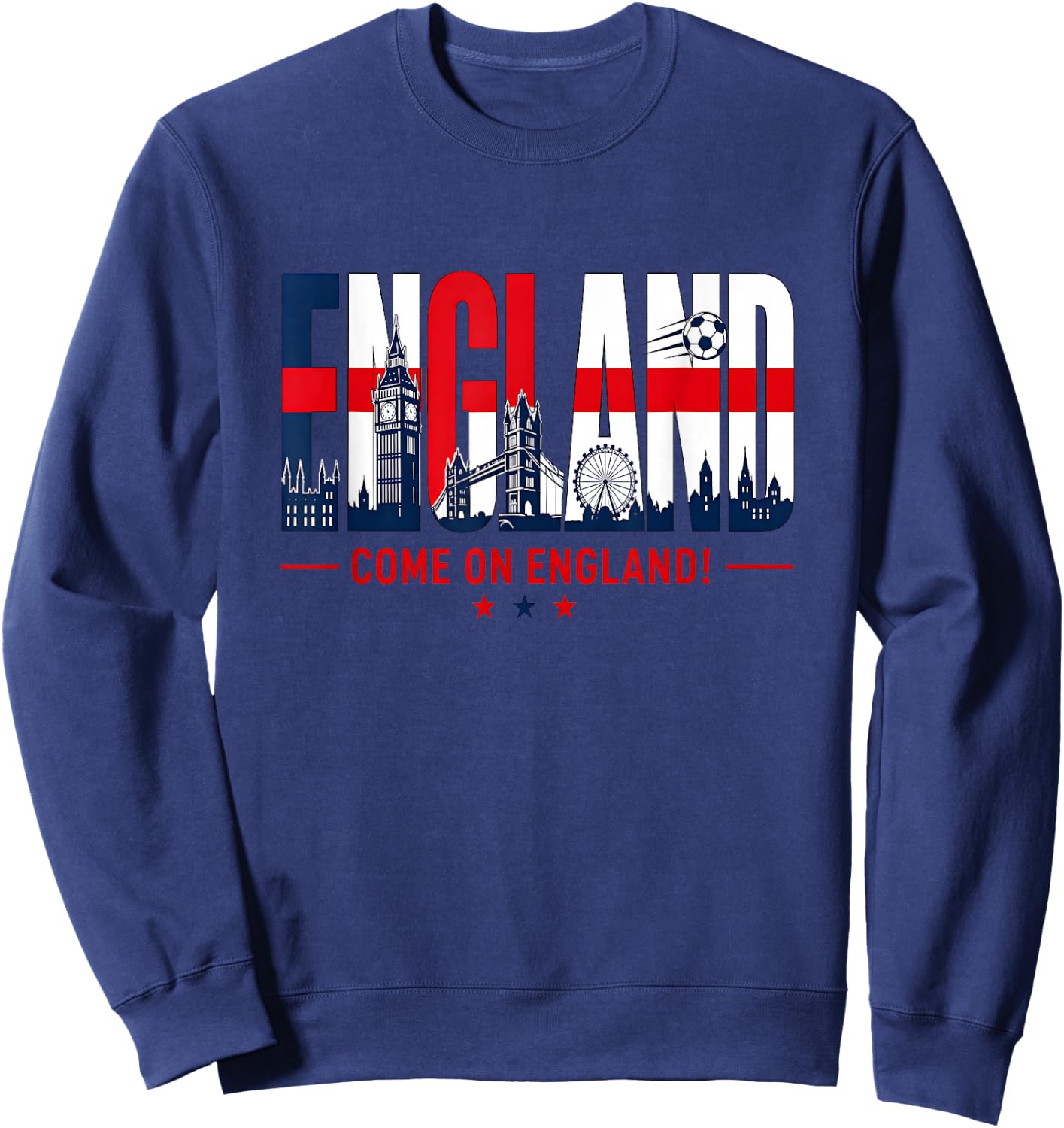 England Soccer Come Again England Football 2026 Fußball Sweatshirt - Sweatshirt | Navy