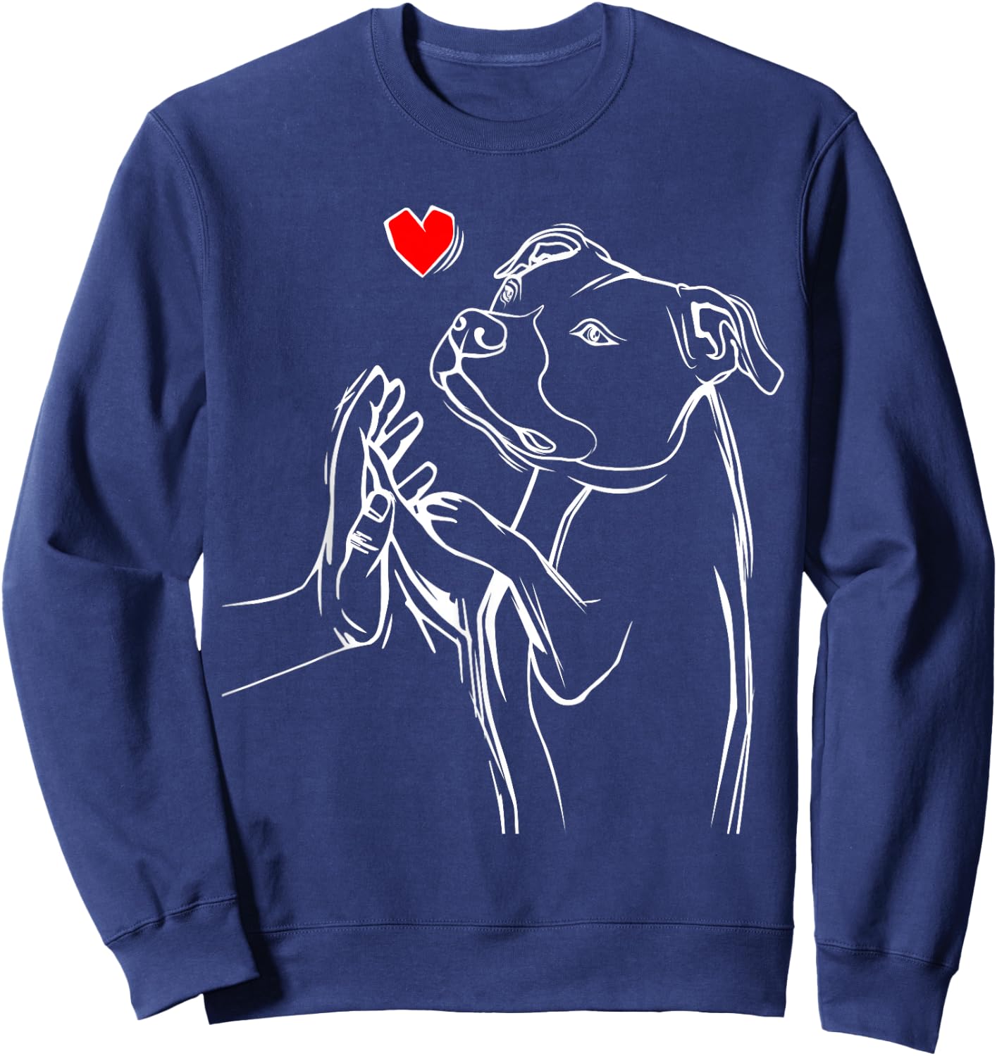American Staffordshire Terrier Dog Amstaff Sweatshirt - Sweatshirt | Navy