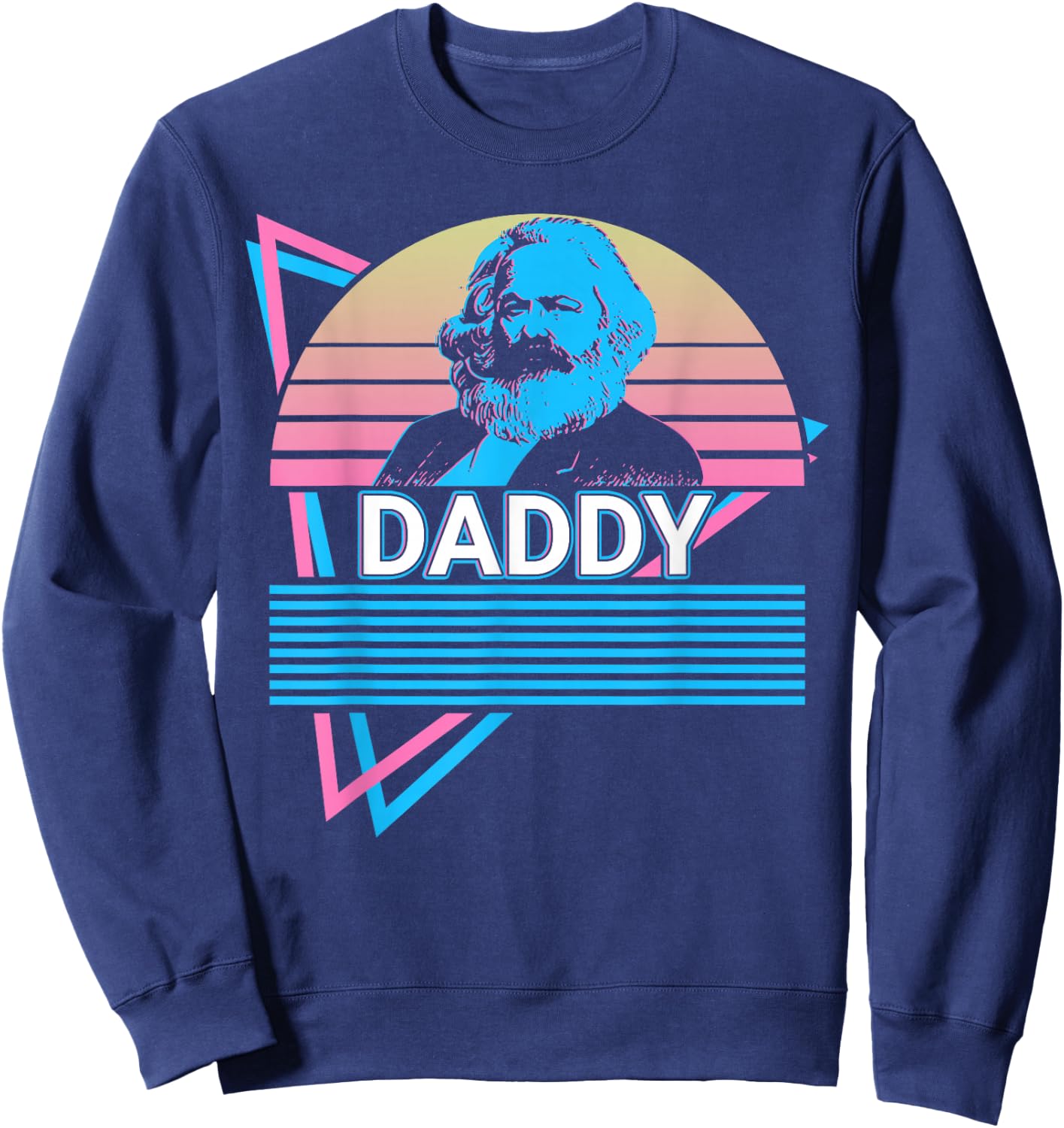 Karl Marx Papa Kommunismus Kommunist Papa Sweatshirt - Sweatshirt | Navy
