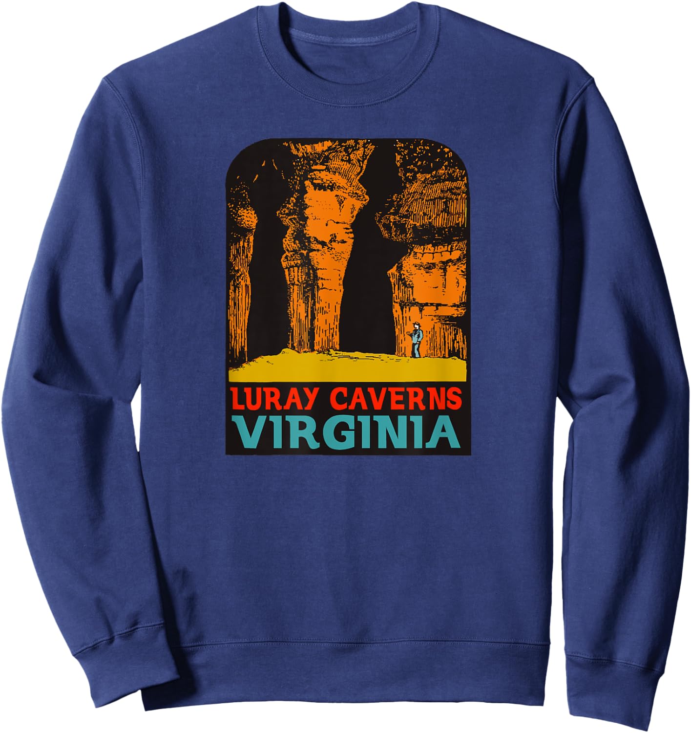 Luray Caverns Decal Design Sweatshirt - Sweatshirt | Navy