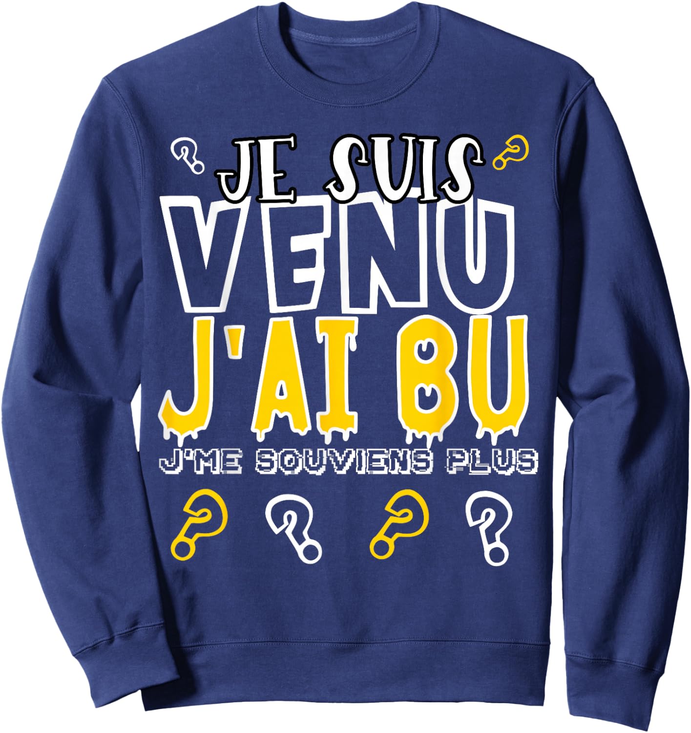 ALCOHOL BEAUF APÉRO GIFTS FUNNY HUMOUR HOLIDAYS PASTIS RICARD , Black, S Sweatshirt - Sweatshirt | Navy