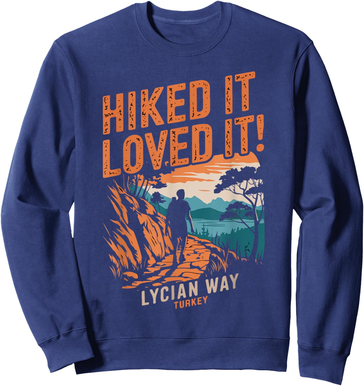Hiking Turkey Lycian Way Sweatshirt - Sweatshirt | Navy