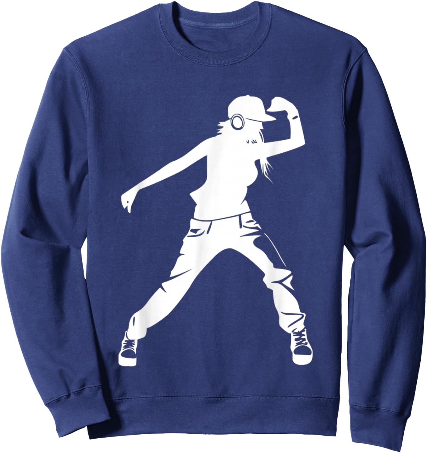 Girl Loves to Dance Hip Hop - Hiphop Dancer Breakdancing Sweatshirt - Sweatshirt | Navy