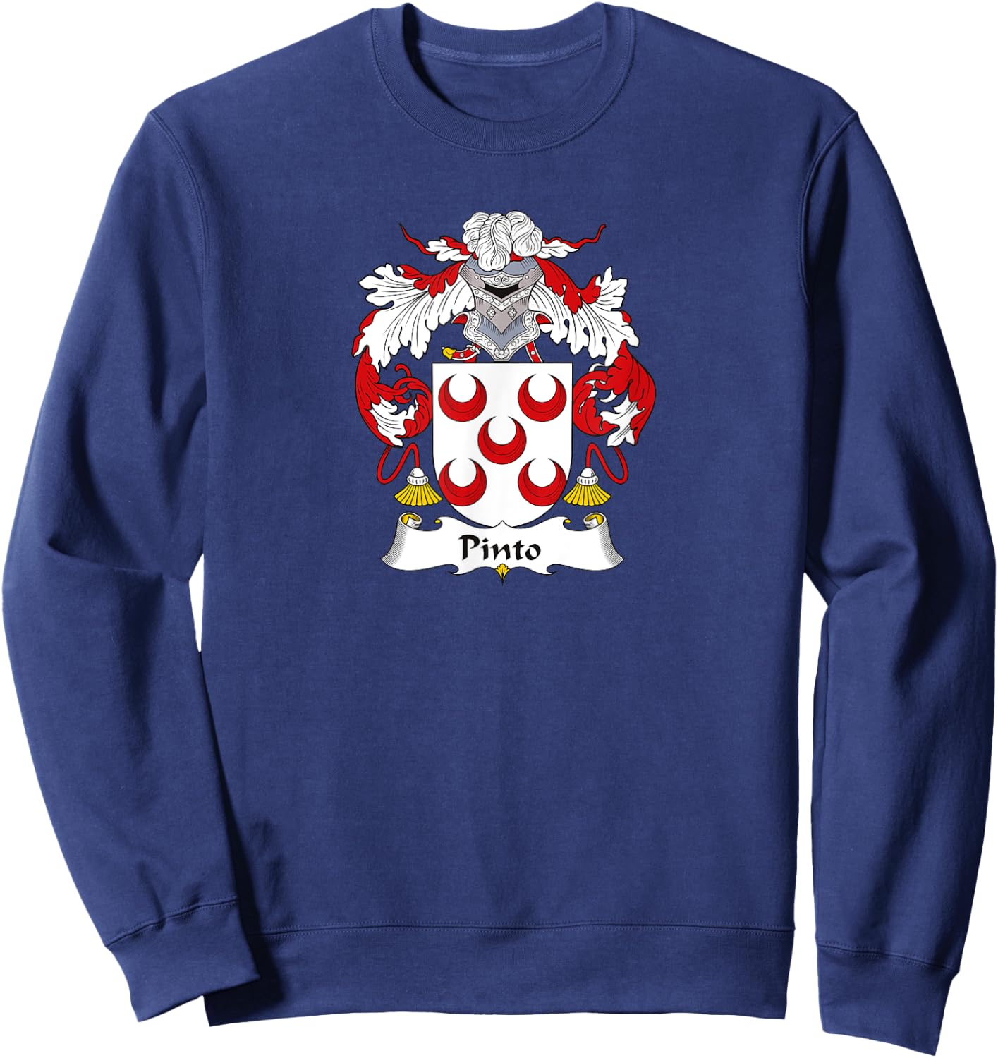 Pinto Coat of Arms - Family Crest Sweatshirt - Sweatshirt | Navy
