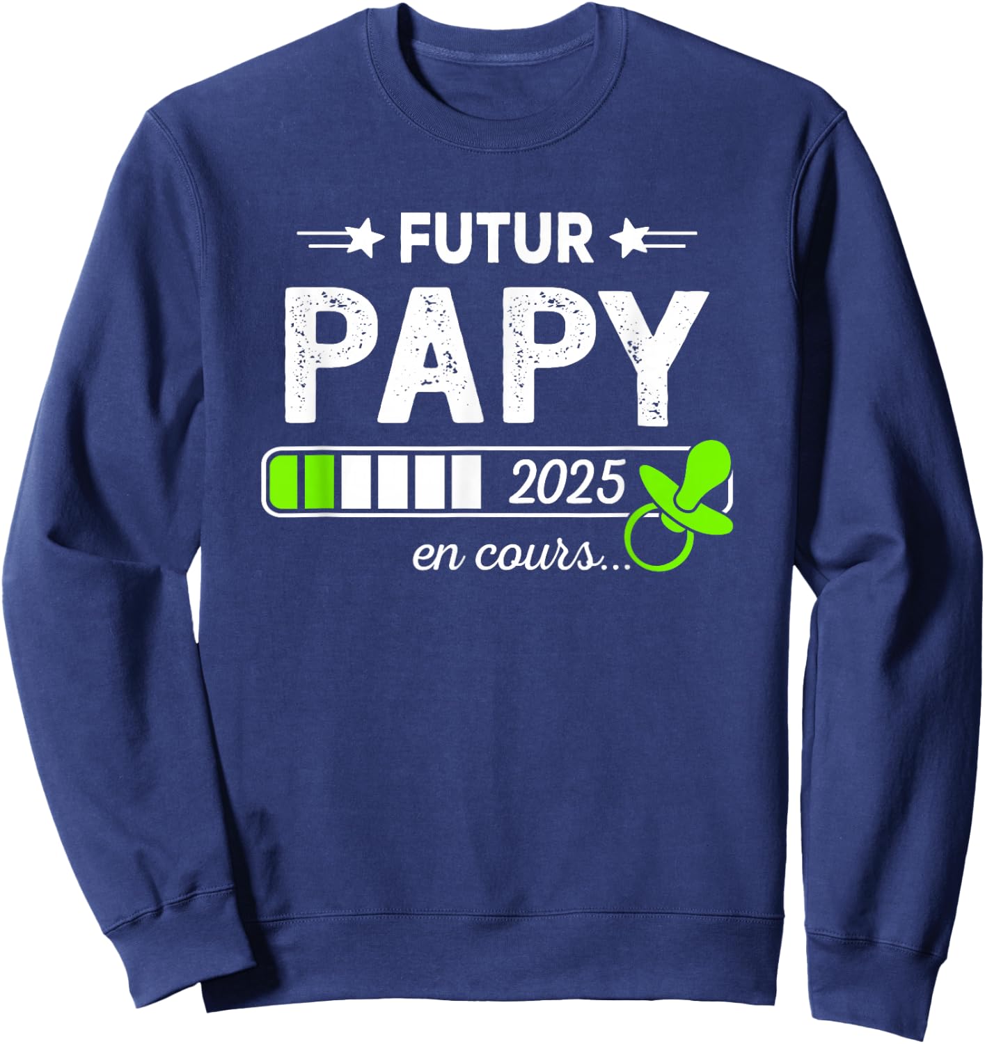 Coming Soon Grandfather Announcement Future Grandpa 2025 , Black, S Sweatshirt - Sweatshirt | Navy
