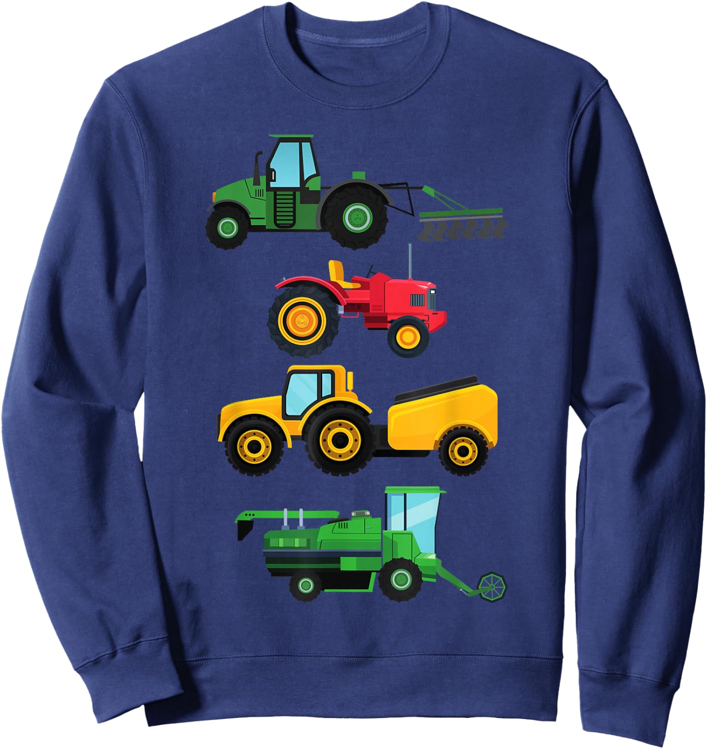 4 Traktoren & Landmaschinen Mähdrescher Jungen Geschenk Sweatshirt - Sweatshirt | Navy