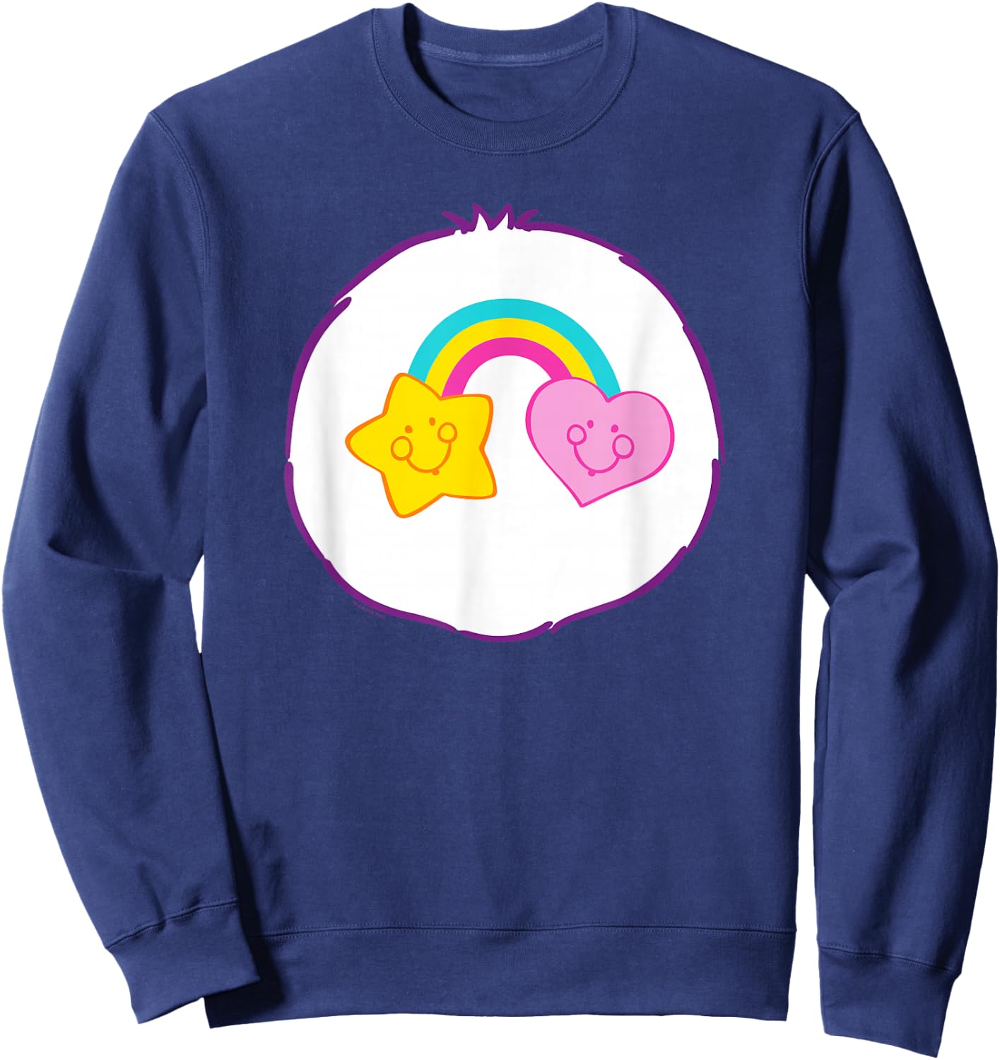 Care Bears Halloween Rainbow Belly Best Friend Bear Costume , blue Sweatshirt - Sweatshirt | Navy