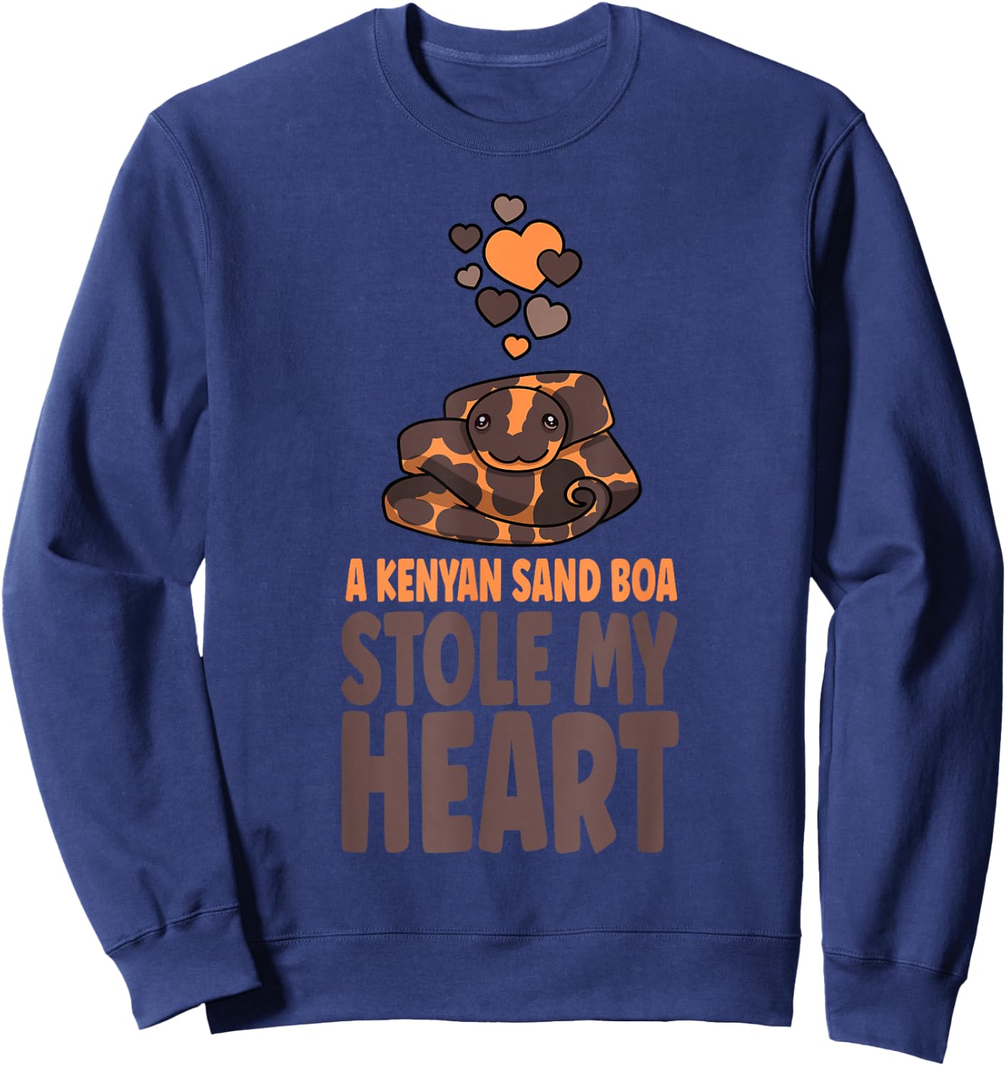Cute Boa Owner A Kenyan Sand Boa Stole My Heart Sweatshirt - Sweatshirt | Navy