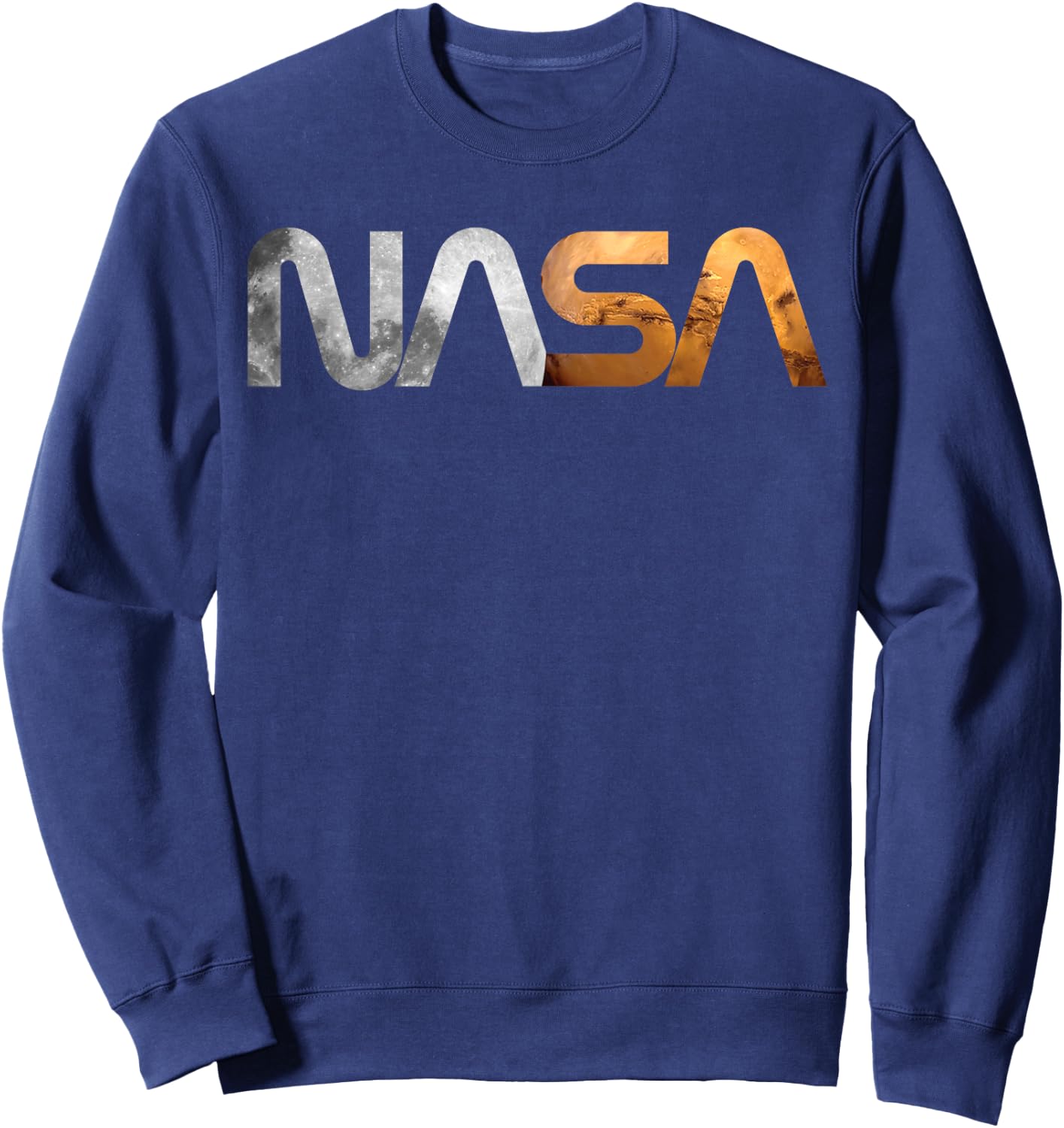 NASA Artemis Mission Moon Mars Worm Logo Sweatshirt - Sweatshirt | Navy