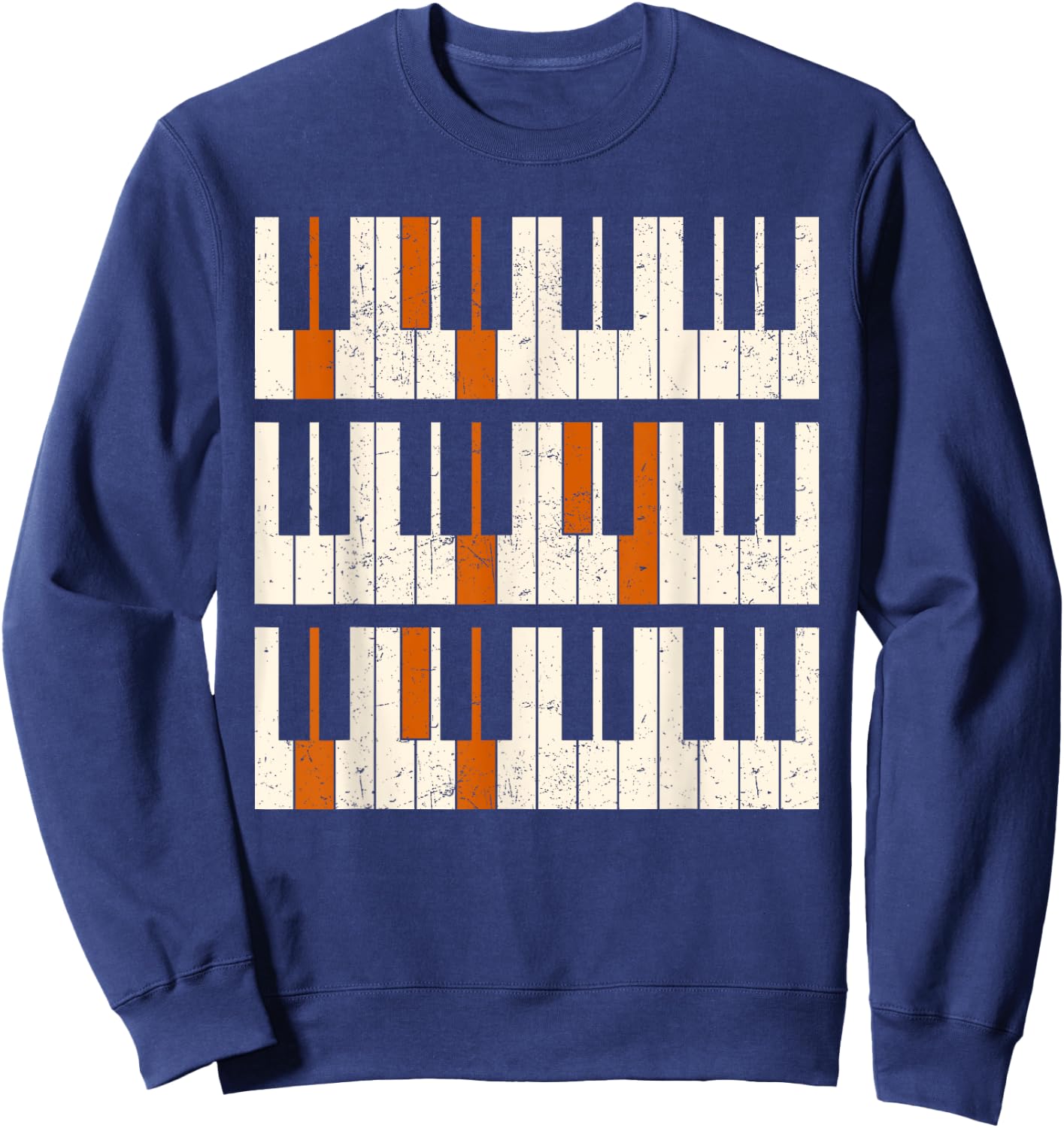 Vintage Piano Dad Chords Fathers Day Sweatshirt - Sweatshirt | Navy