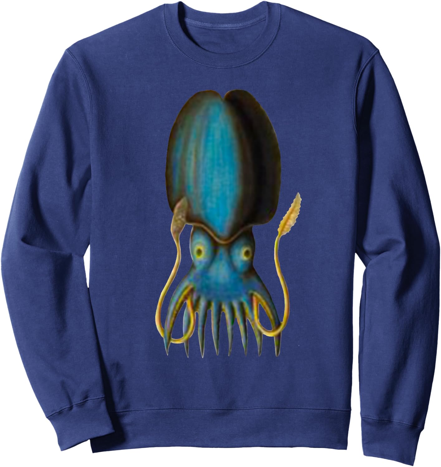 Squid Shirt Funny Awesome Squid Sweatshirt - Sweatshirt | Navy