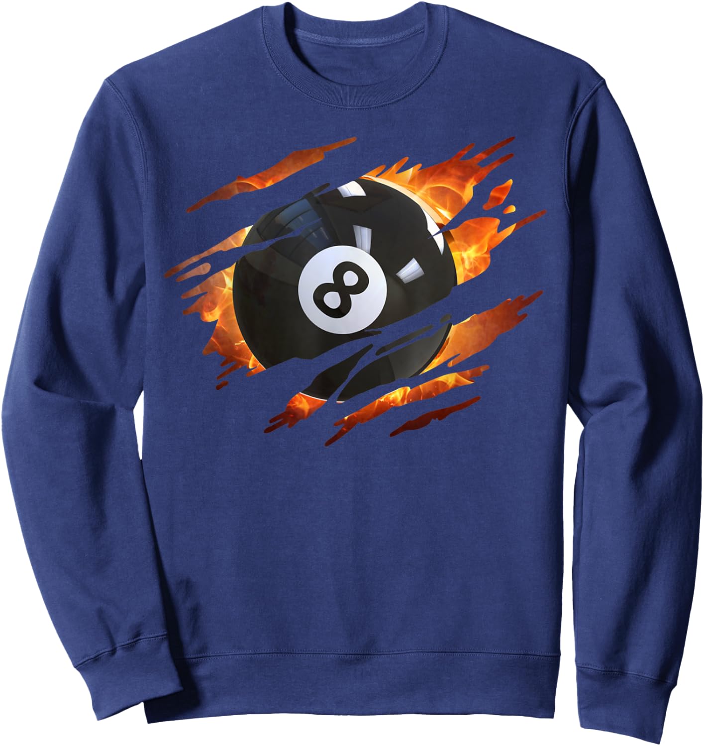 Billiards Men 8 Ball Pool Pool League Sweatshirt - Sweatshirt | Navy