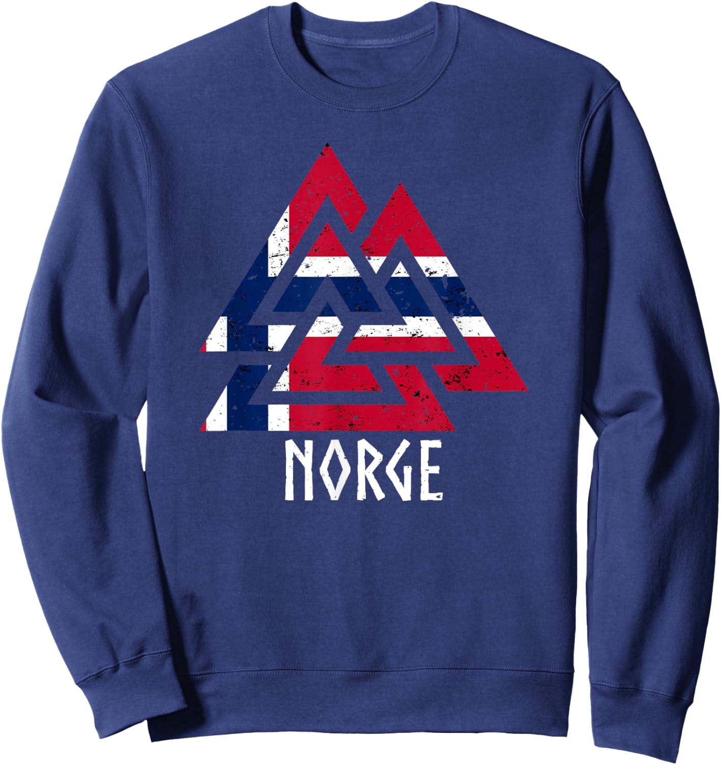 Norwegian Norway Viking Norway Norwegian Flag , Black, S Sweatshirt - Sweatshirt | Navy