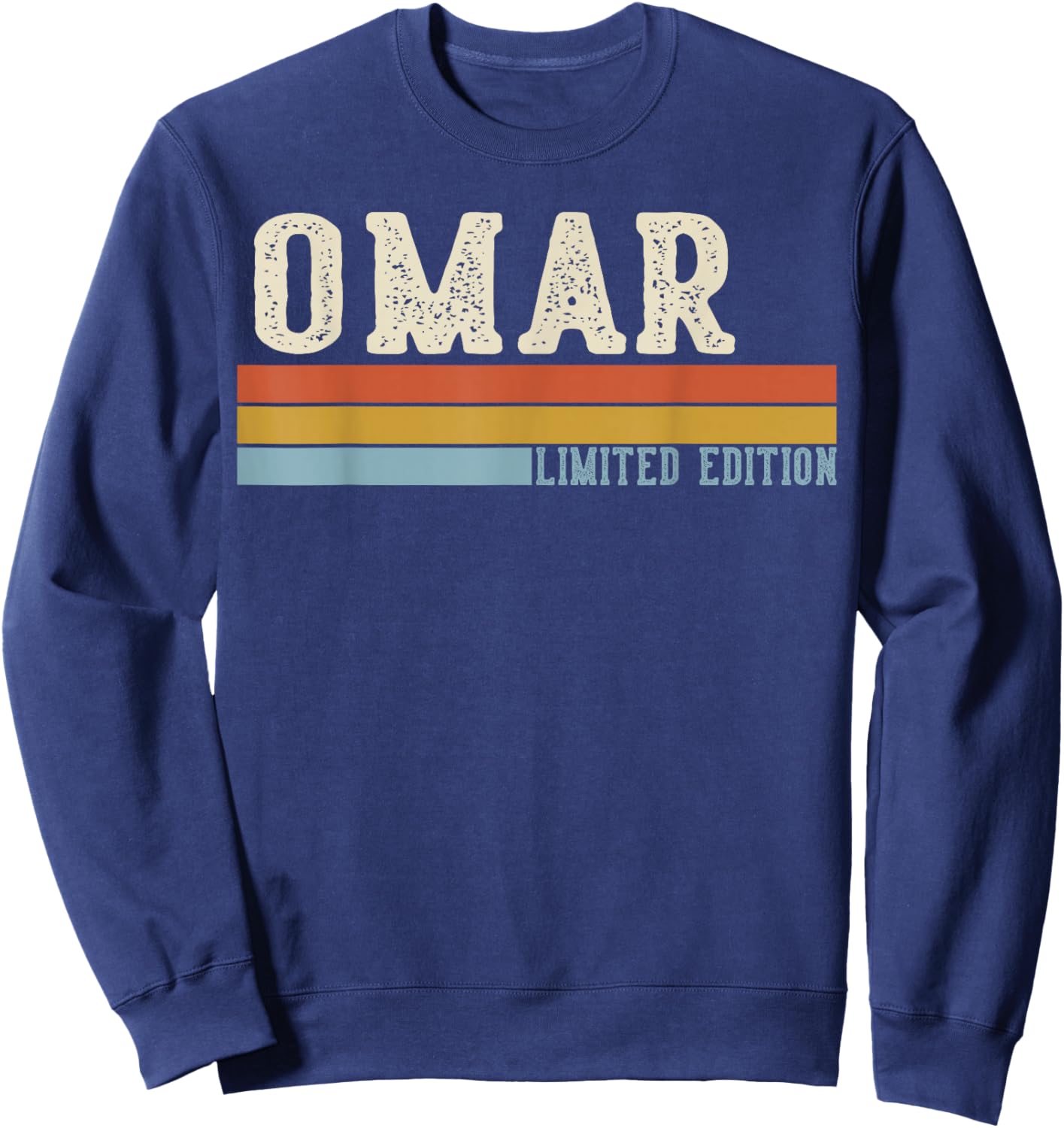 Omar Rétro Vintage Hommes Enfants Garçons Prénom Sweatshirt - Sweatshirt | Navy