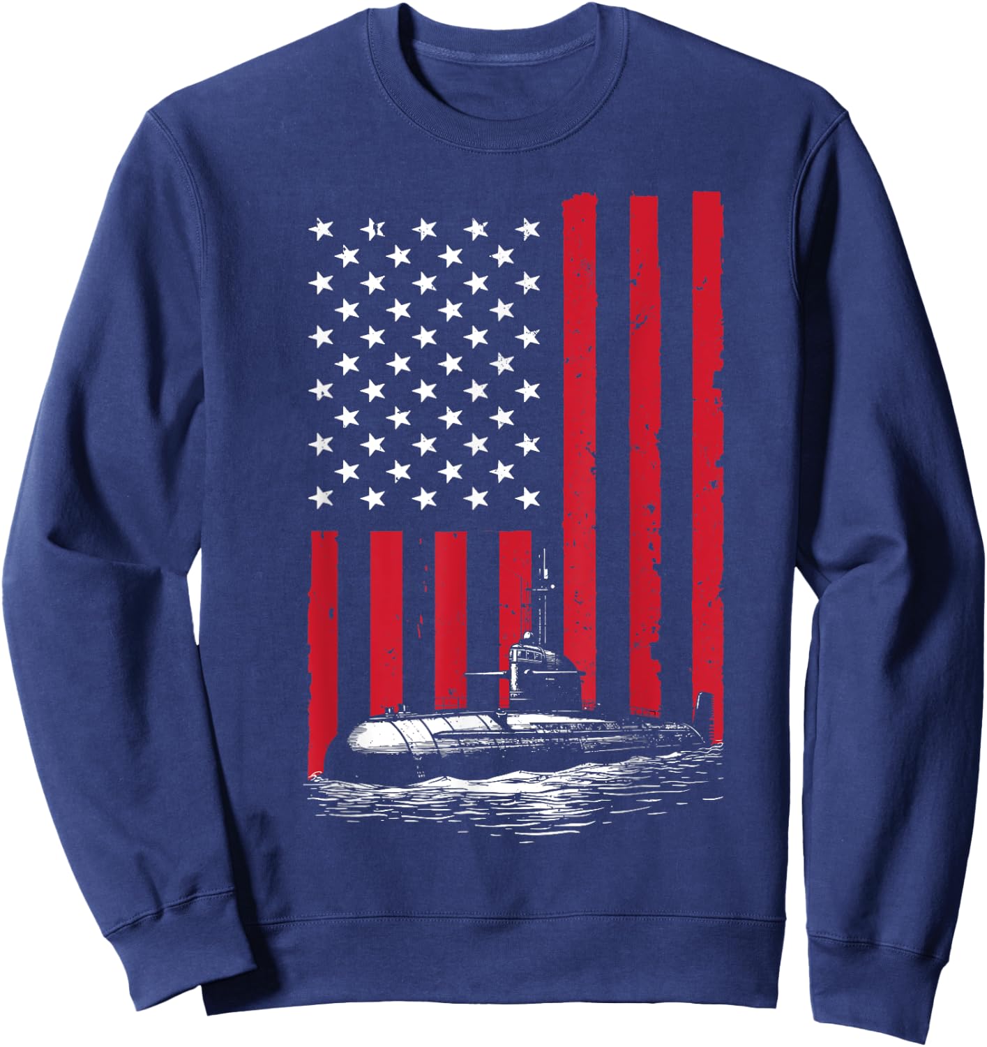 Funny Submarine Design Submariner Submarine Veteran Sweatshirt - Sweatshirt | Navy