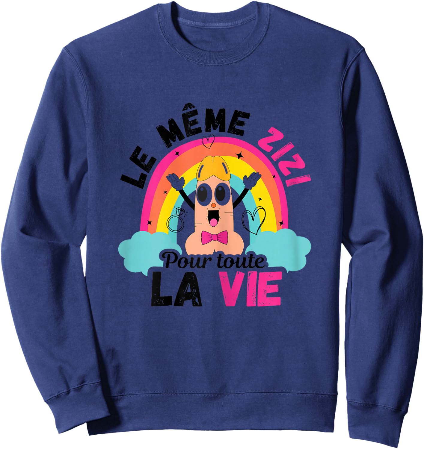 The same zizi for all life T shirt EVJF Funeral Life , white, Female X-Small Sweatshirt - Sweatshirt | Navy