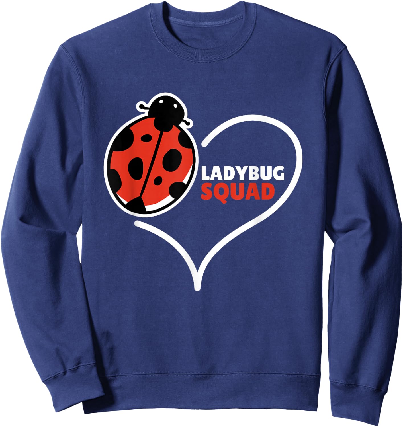 Ladybug Costume Women Ladybug Squad Sweatshirt - Sweatshirt | Navy