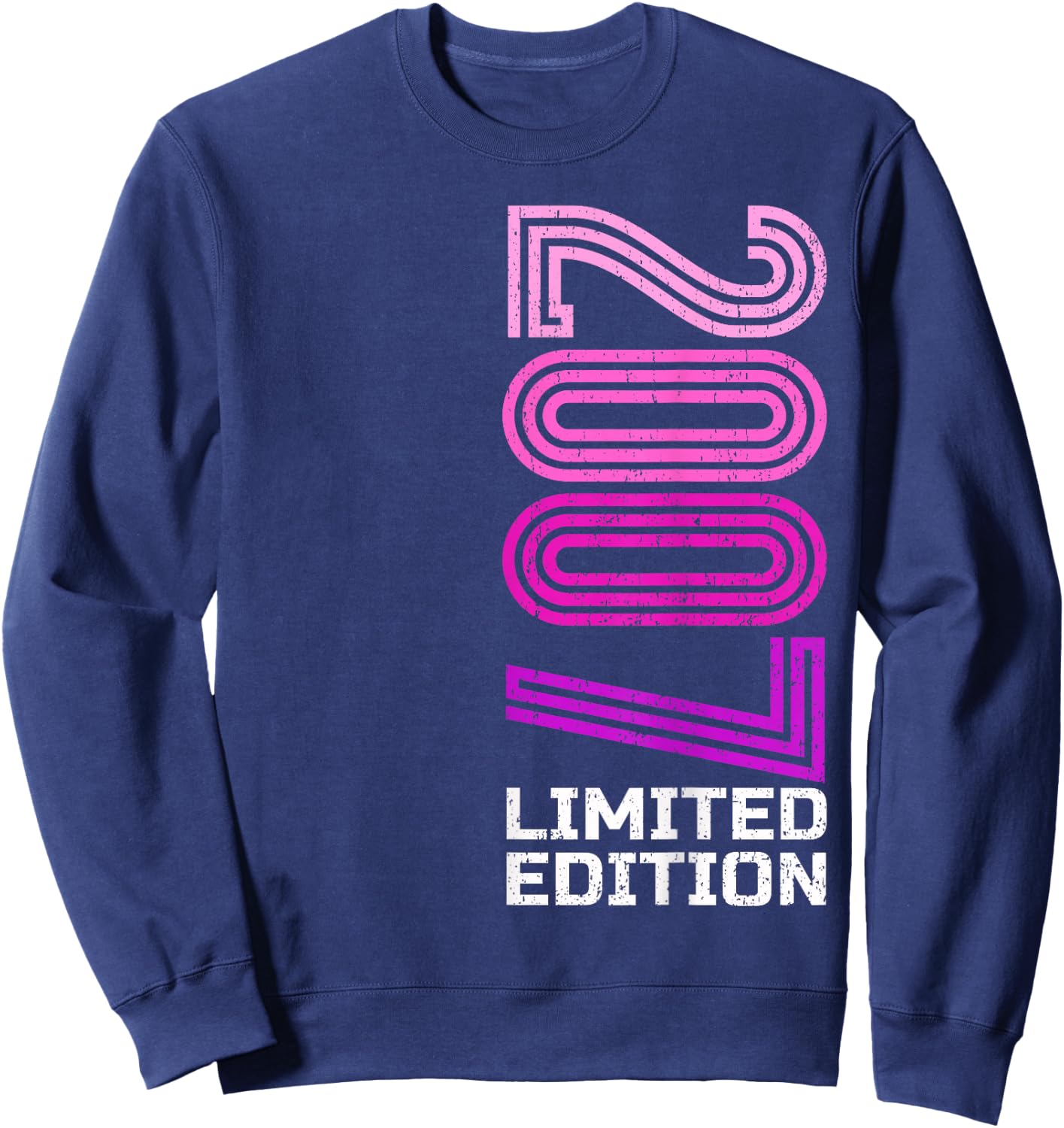 18 years man woman 2007 birthday 18 years limited edition , Black, S Sweatshirt - Sweatshirt | Navy